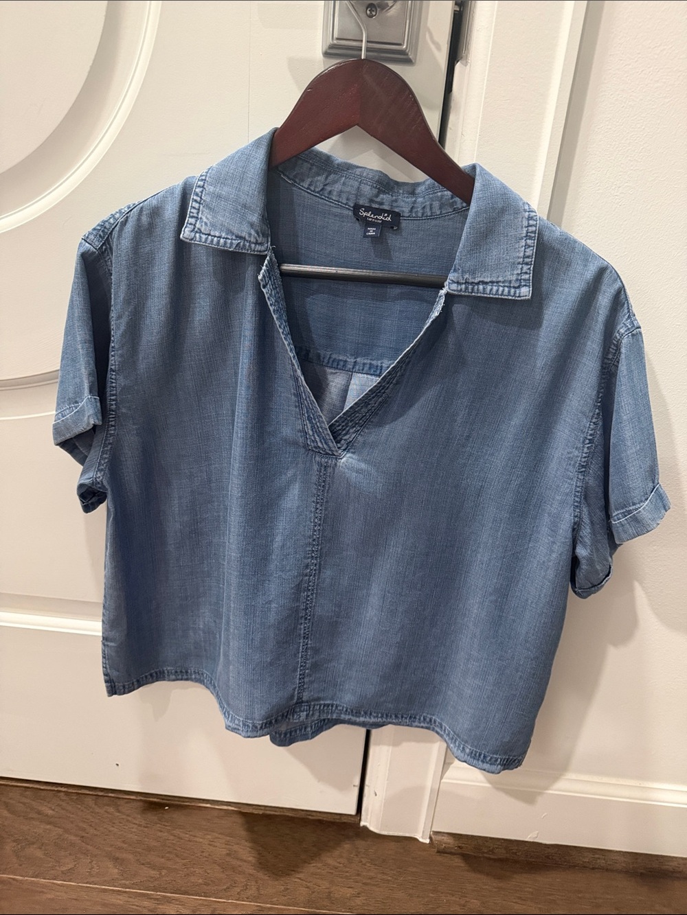 Splendid Light Blue Denim V-Neck Shirt